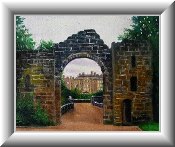 scottish artist painting of Castle Stuart