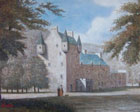 Scottish artist painting of Meggernie Castle