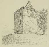 Artists drawing of Lochhouse Tower