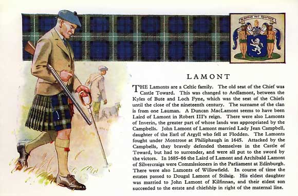 lamont clan tartan kilt