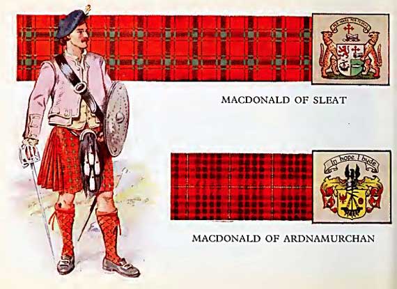dress, arms and tartans of the MacDonalds