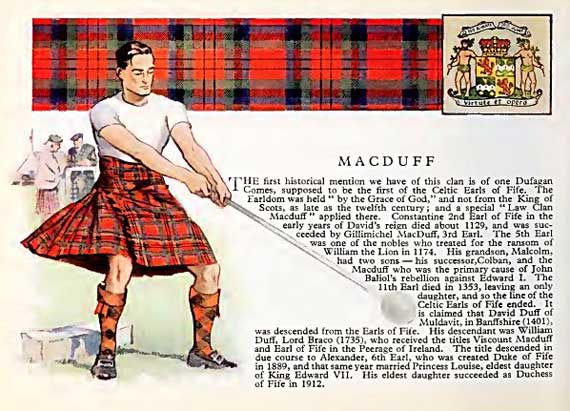 clan MacDuff history tartan and arms