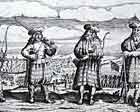 a German woodcut print showing Lord Reay's MacKays at the capture of Stettin in 1630