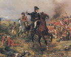 an oul painting of the Wellington at the battle of Waterloo