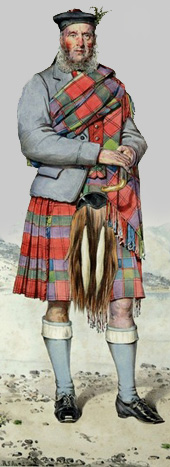 Robertson clansman painted in the late 1800's
