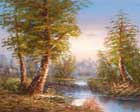 beautiful woodland painting
