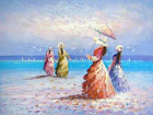painting on the beach