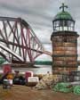 artists painting of the forth bridge
